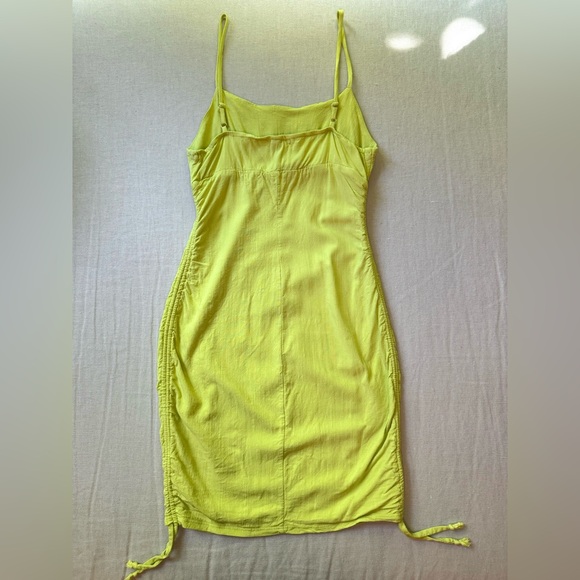 Mini dress scrunch, green, M - Picture 14 of 15